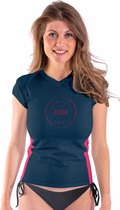 Jobe Rash Guard Shortsleeve Dames V-Hals Midnight Blauw - M