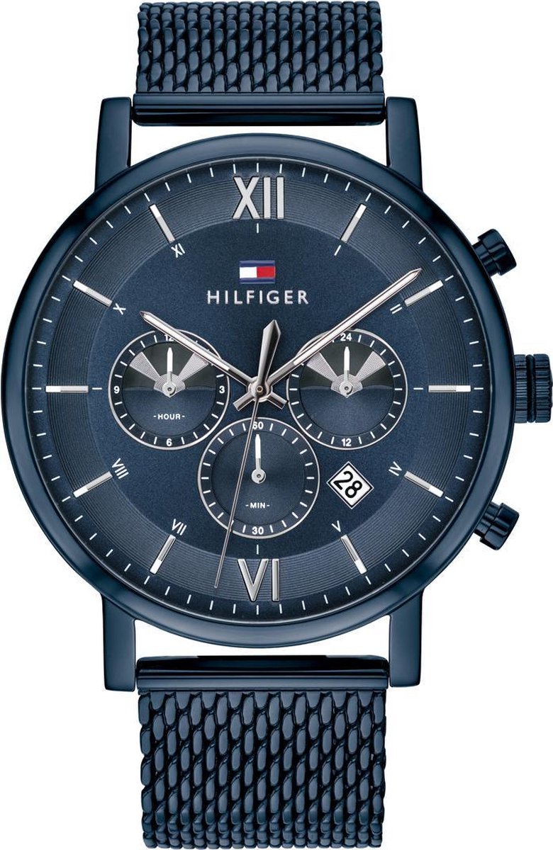 Tommy Hilfiger TH1710397 Horloge - Staal - Blauw - Ø 44 mm