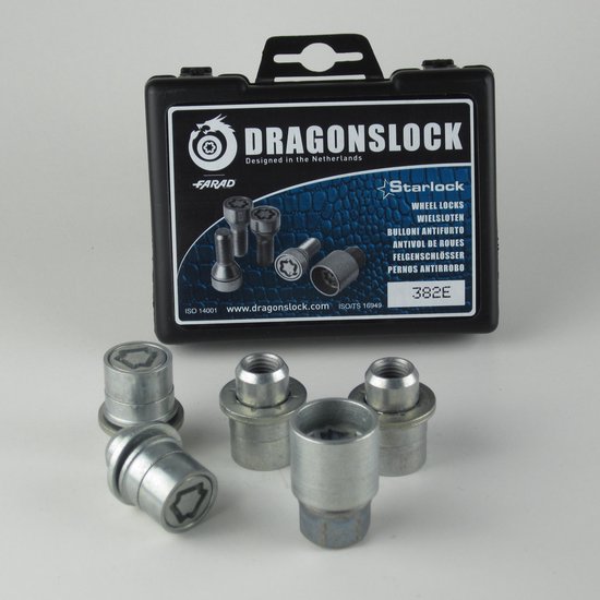 Dragonslock Rim Lock - Ensemble antivol de roue Toyota Prius de 2004 - Galvanisé - Meilleur choix