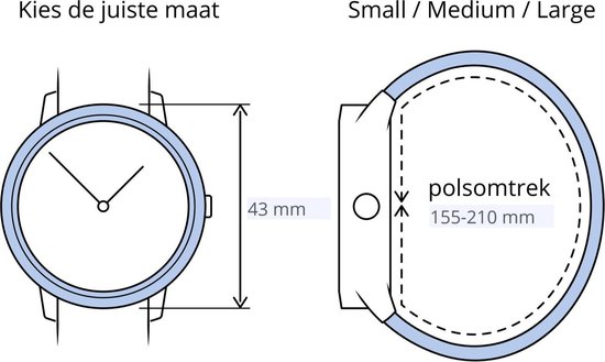 Ignite - Multisporthorloge - Zwart - 43 mm - M/L bandje