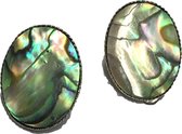 Petra's Sieradenwereld - Clipoorbel abalone schelp