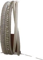 Petra's Sieradenwereld - *Leren armband wit XL met magneetsluiting