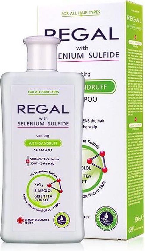 REGAL CALMING ANTI-Dandruff Shampoo with Selenium Sulphide for Every Hair  Type 200ml | bol.com