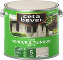 CetaBever Schuur & Tuinhuis Beits - Zijdeglans - Steengrijs - 2,5 liter