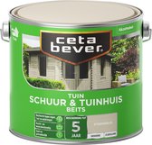 CetaBever Schuur & Tuinhuis Beits - Zijdeglans - Steengrijs - 2,5 liter