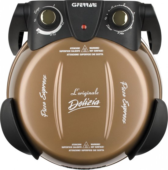 G3 Ferrari Delizia - Pizzaoven elektrisch - 400°C - Vuurvaste pizzasteen Ø31 cm - Pizza in 5 min - Koper — afbeelding 3
