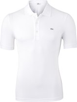Lacoste stretch Slim Fit polo - wit (extra getailleerd)