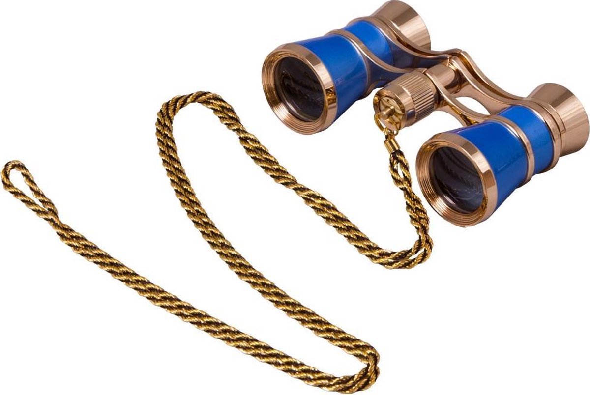 Levenhuk Broadway 325C Blue Wave Opera Glasses with a chain