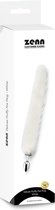 ZENN Deluxe fluffy fox plug, white