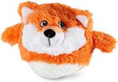Dog toy plush fossy, 14cm orange/white