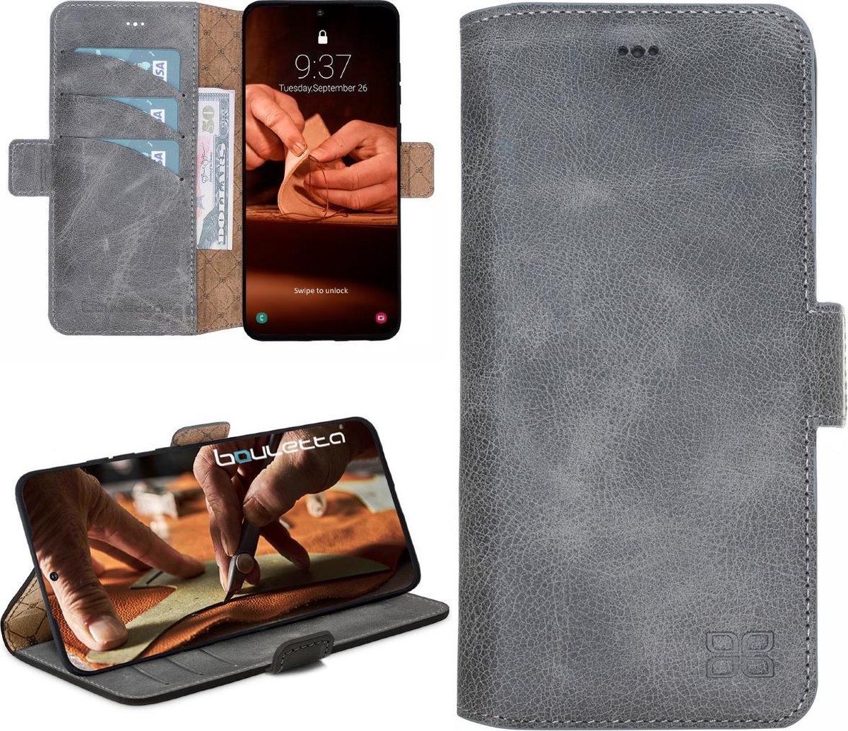 Bouletta geschikt voor Samsung Galaxy S20 leder BookCase hoesje - Marble Grey