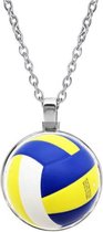 Akyol® Volleybal Ketting | Volleybal | Volleyballer | Leuke kado voor iemand die van volleyballen houd | 2,5 x 2,5 CM