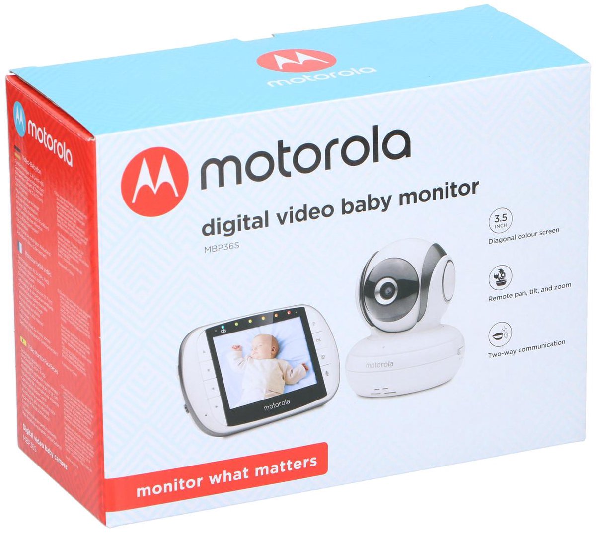 Moniteur bébé Motorola MBP-36S avec caméra | bol
