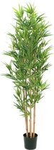 Europalms kunstplant bamboe  - 150cm - Groen - Kunstplant voor binnen met pot - Bamboo