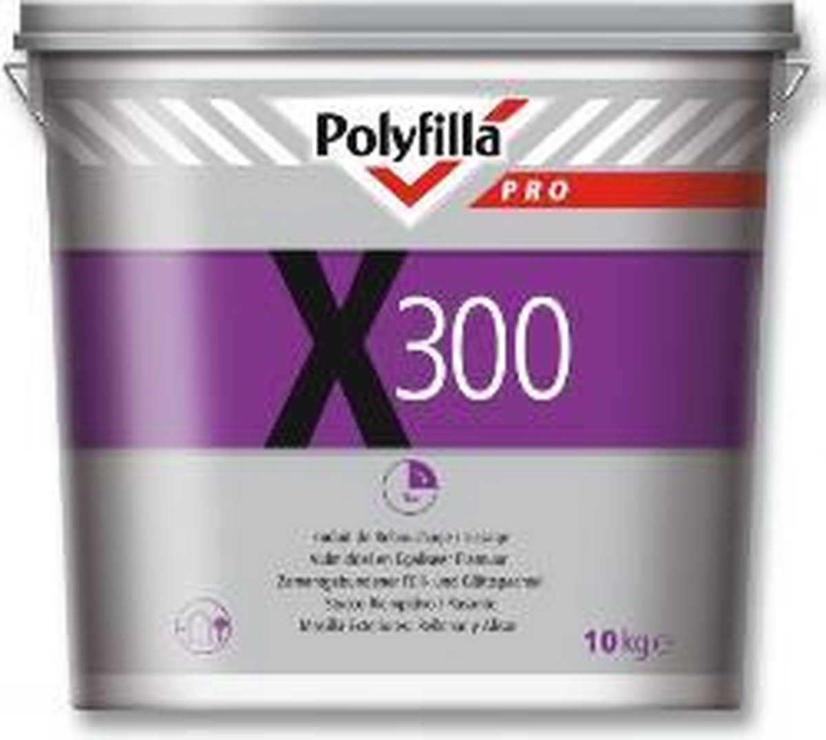 POLYFILLA X300 VUL+EGALIS. 10KG BUITEN
