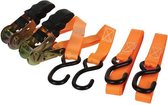 Spanband met opspanratel 500 kg - 25 mm x 5 m - 2 st.