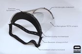 Gelaatsbescherming -  Preventie - Mondmasker - Gezichtsbescherming - Mouth mask - Face protection-Safety face mask - Safety visor - Transparent - Unisize - 25cm x 22,5cm
