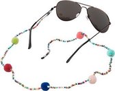 Freaky Glasses® - Brillenkoordje - briltouwtje - brillenketting - dames - gekleurde bolletjes