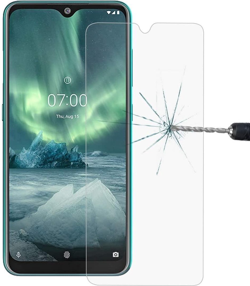 2 Stuks Screenprotector Tempered Glass Glazen Gehard Screen Protector 2.5D 9H (0.3mm) - Geschikt Voor: Nokia 6.2 / 7.2