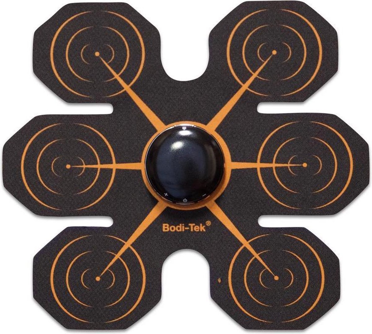 Bodi-Tek Buikspiertrainer zwart en oranje BT-ABTR