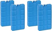 Set van 8x blauwe koelelementen 200 gram 8 x 15 x 2 cm - Koelblokken/koelelementen voor koeltas/koelbox