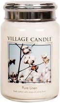 Village Candle - Pure Linen - Large Candle - 170 Branduren