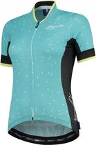 Rogelli Delta - Fietsshirt Korte Mouwen - Dames - Maat XL - Turquoise, Geel