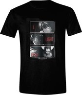 Death Note - Good, Bad, Shinigami Heren T-Shirt - Zwart - XL