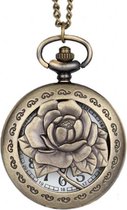 Horloge- Dames-Kettinghorloge- Brons-Bloem