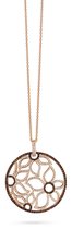 Velini jewels -P6532BR -Hanger+Ketting -925 Zilver rosé -Gekleurde Cubic Zirkonia