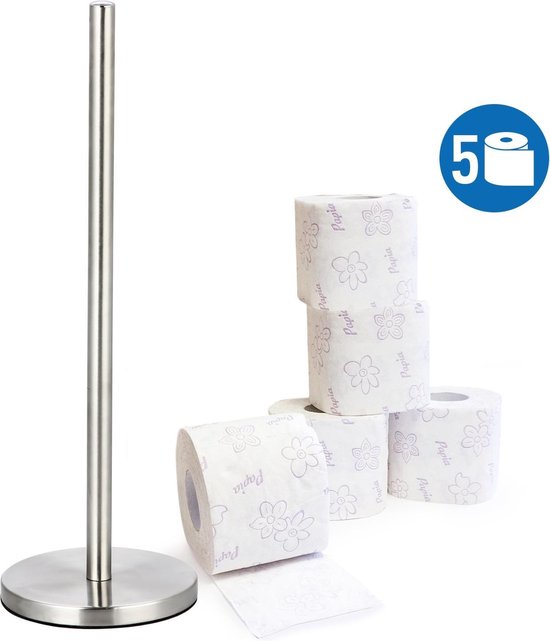 Uitgelezene bol.com | Luxe RVS Toiletpapier Houder Vrijstaand HI-44