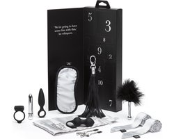 Fifty Shades Pleasure Overload 10 Days of Play Couple's Kit - Zwart/ Zilver