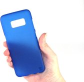 Mat Blauw Siliconen Gel TPU Cover / hoesje Samsung S8 SM-G950