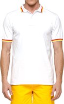 Sundek Poloshirt - Mannen - wit/rood/geel
