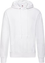 Fruit of the Loom capuchon sweater wit voor volwassenen - Classic Hooded Sweat - Hoodie - Heren kleding 2XL (EU 56)