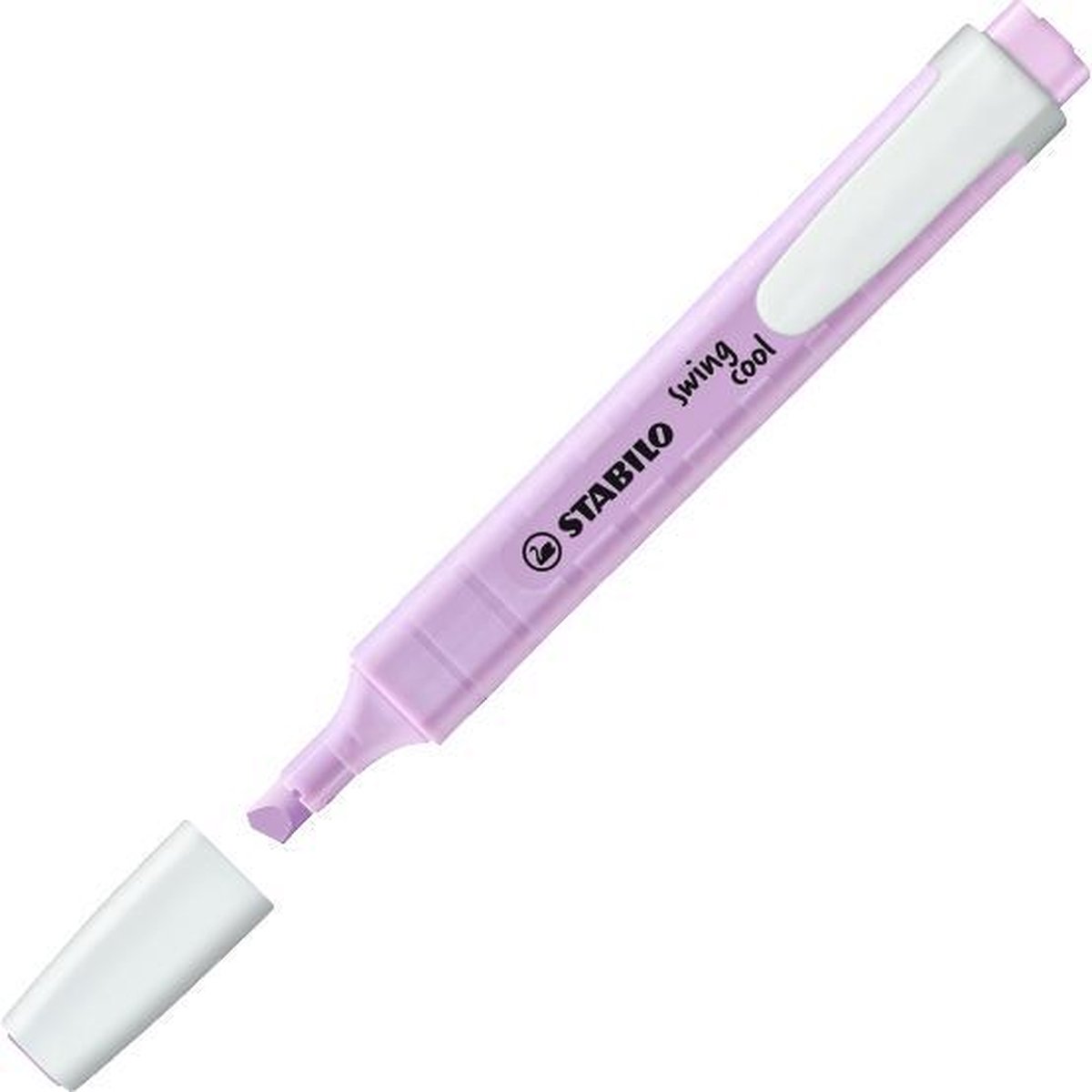 Tekstmarkeerstift - STABILO swing cool - box met 6 stuks- met 6 verschillende kleuren