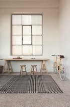 LIGNE PURE Switch – vloerkleed – tapijt – handgeknoopt – wol – eco – modern – Zwart Wit - 170x240