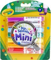 Crayola - 7 Mini Afwasbare Viltstiften - Pocketformaat - Heldere kleuren