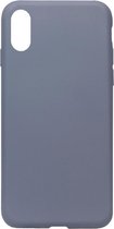 ADEL Premium Siliconen Back Cover Softcase Hoesje Geschikt voor iPhone XS/ X - Lavendel Blauw Paars
