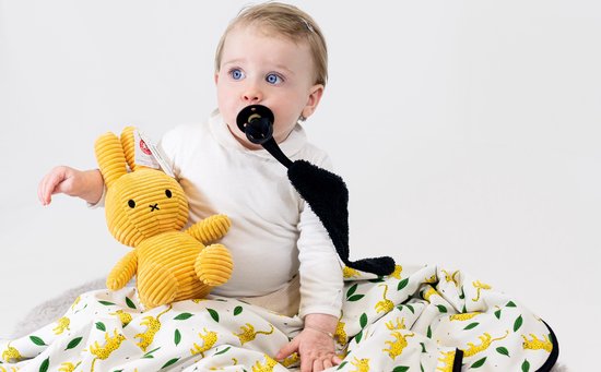 Wallabiezzz Baby deken - Wiegdeken - Ledikantdeken - Baby - Luipaard - 75x90cm