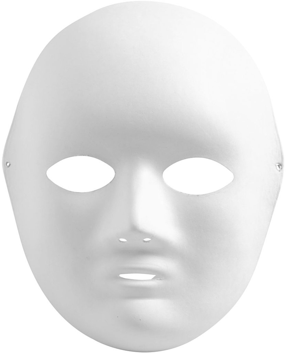 Masker, h: 22 cm, 10 stuks