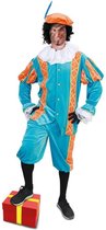Piet Kostuum | Assistent Van Sinterklaas Piet Turqouise Oranje Kostuum | XXL | Sinterklaas | Verkleedkleding