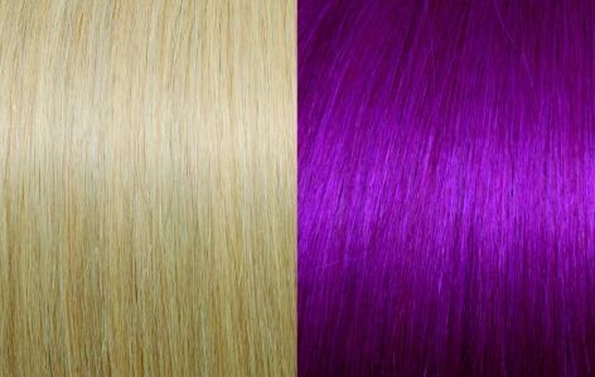 Lisap Seiseta Invisible Clip-on 50-55cm Haarextension 20 Ultra Very Light Blond/red Violet 1stuks
