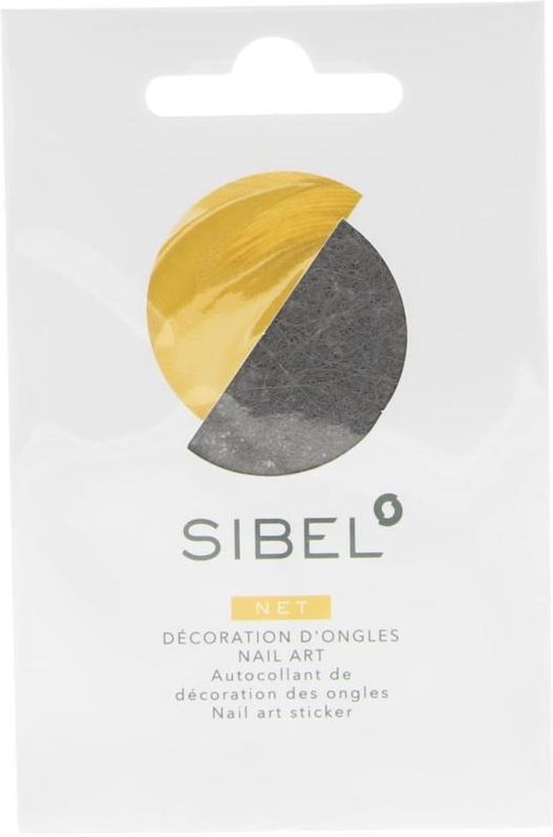 Sibel Nails Accessoire Art Nail Art Sticker Net Grijs