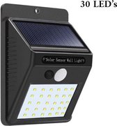 Automatische Solar Led Buitenlamp op zonne-energie met bewegingssensor en 30 LED’s