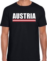 Austria / Oostenrijk supporter t-shirt zwart voor heren S