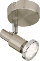 Briloner Leuchten COOL Wandlamp - 1 lichts - Draaibaar en kantelbaar - GU10 - Metaal - Mat Nikkel