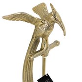 Vogel - op standaard - Goud - Aluminium - 50cm - Paradijsvogel