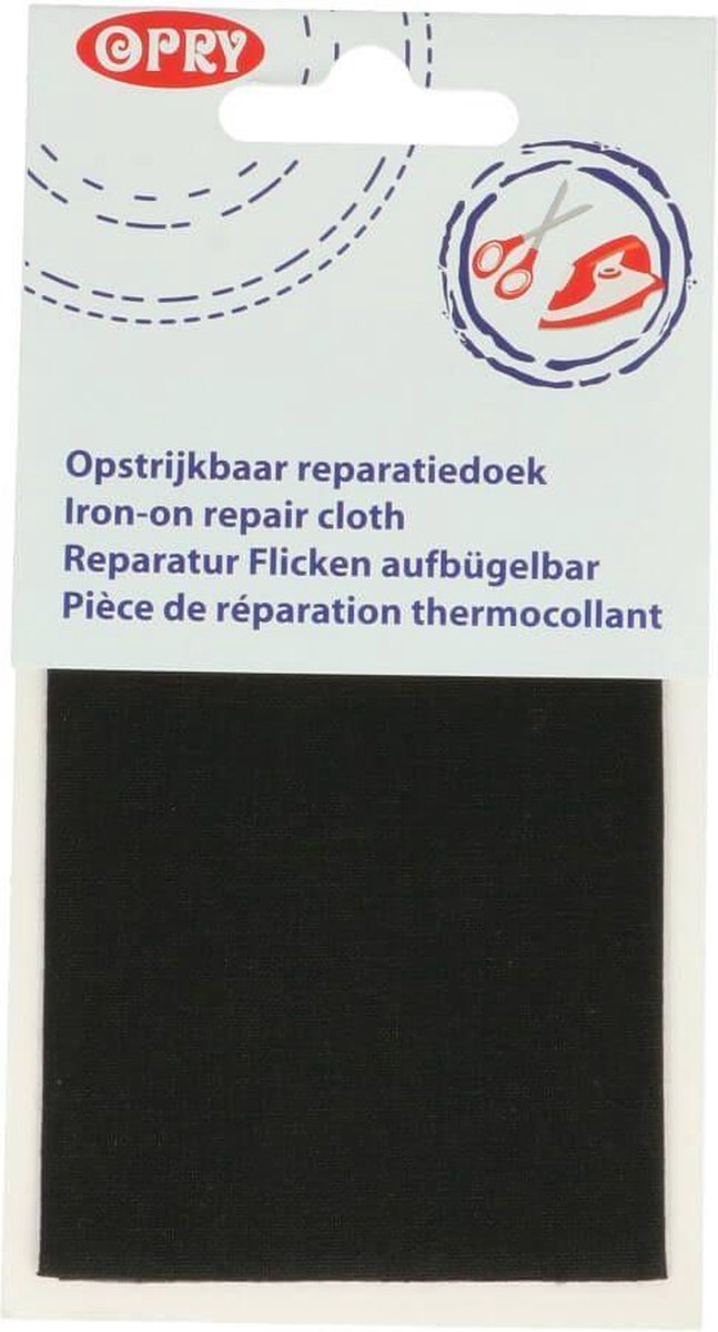 Opry reparatiedoek ZWART 11x25cm