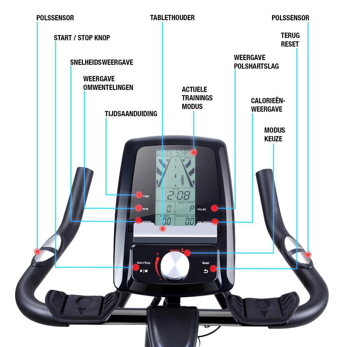 Sportstech SX200 speedbike - vliegwiel 22kg - fietsergometer - afbeelding 2